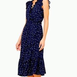 Kate Spade - Size 12 - Wild Rose Ruffle Wrap Dress - EUC